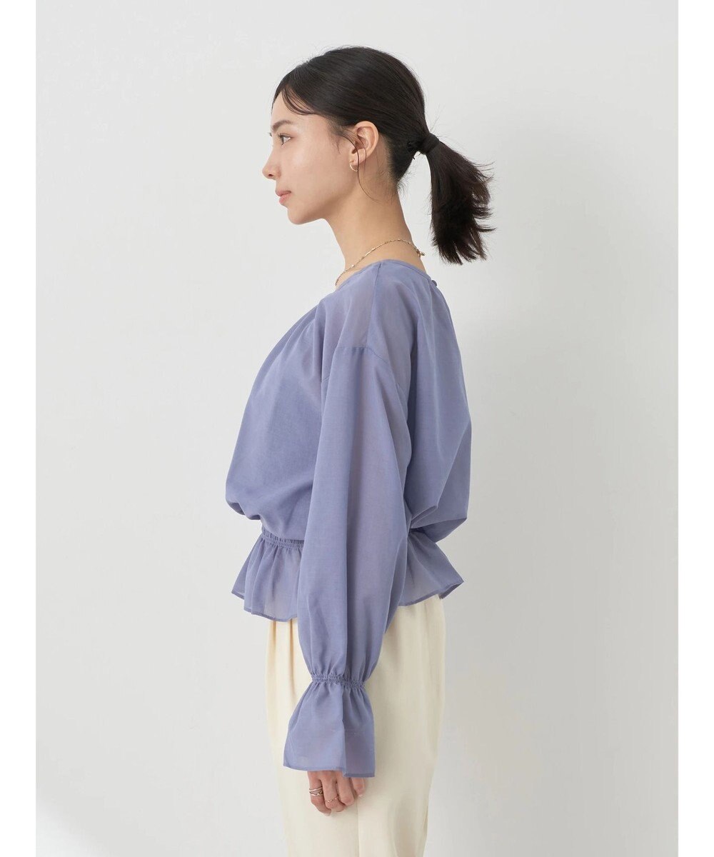 earth music&ecology シャーリングシアーブラウス 