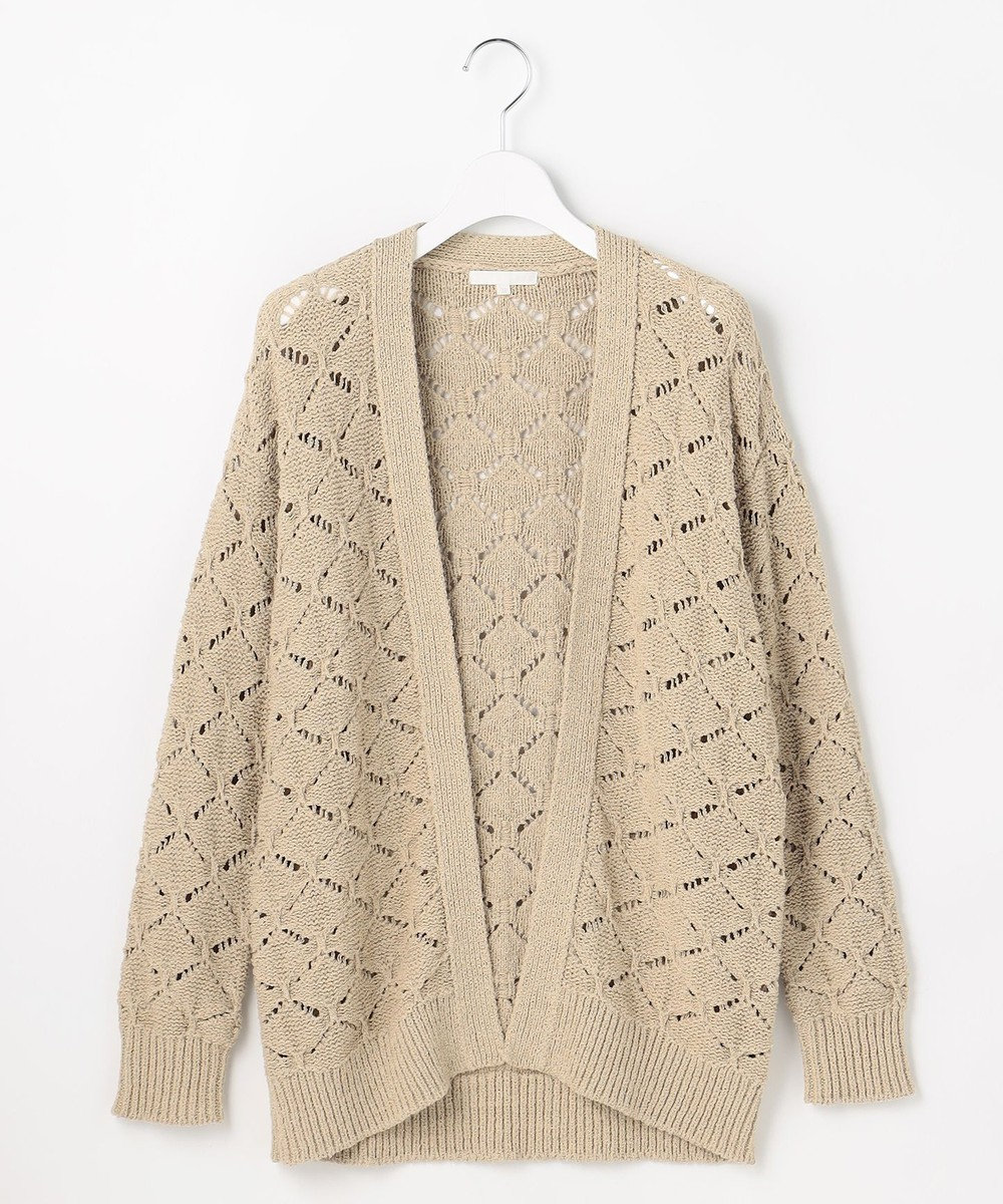 自由区 ジオメトリックモチーフ カーディガン 