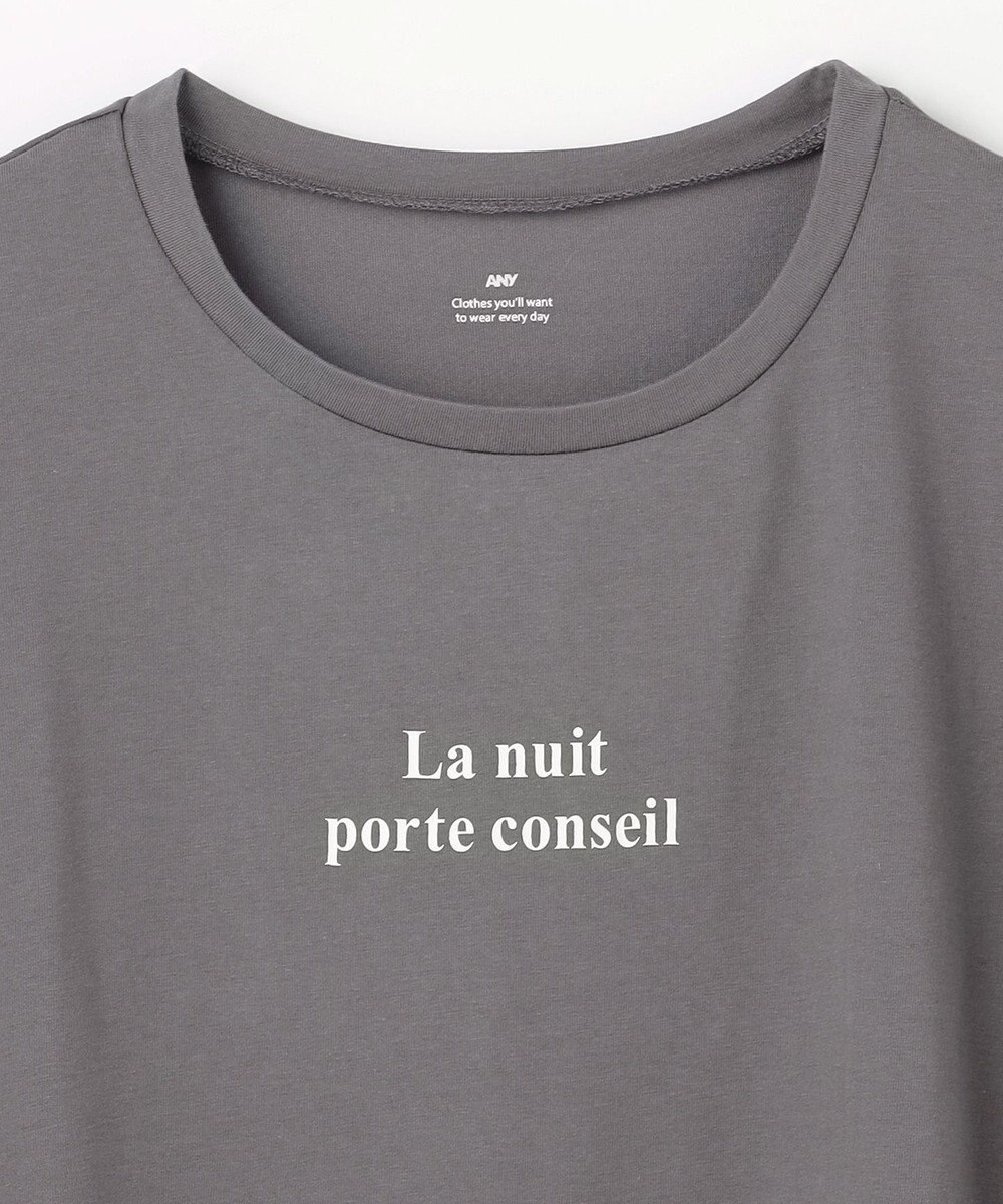 ANY ANYファンクションワイドフレンチスリーブTシャツ 