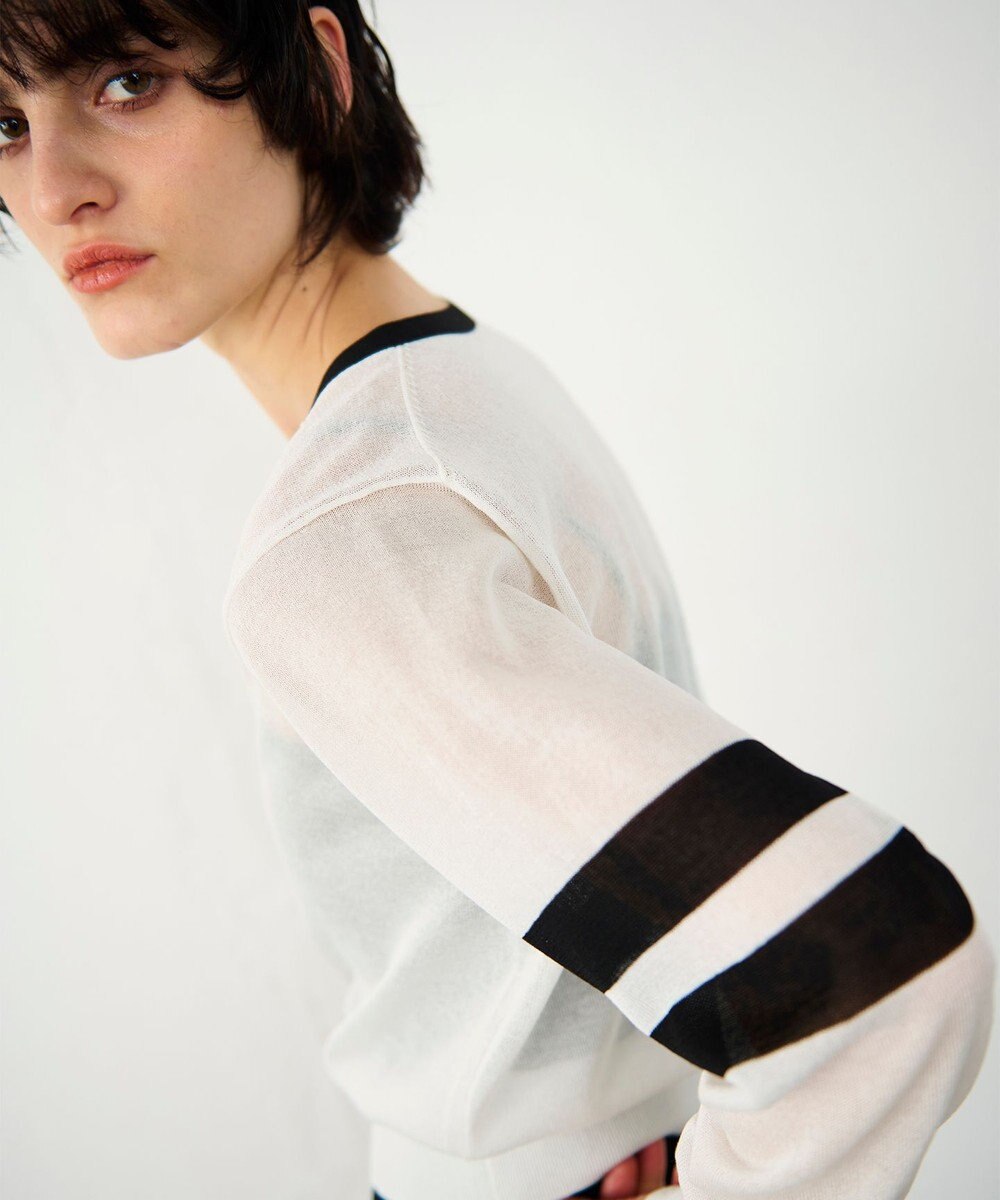 GRACE CONTINENTAL ラインVネックニットカーディガン 