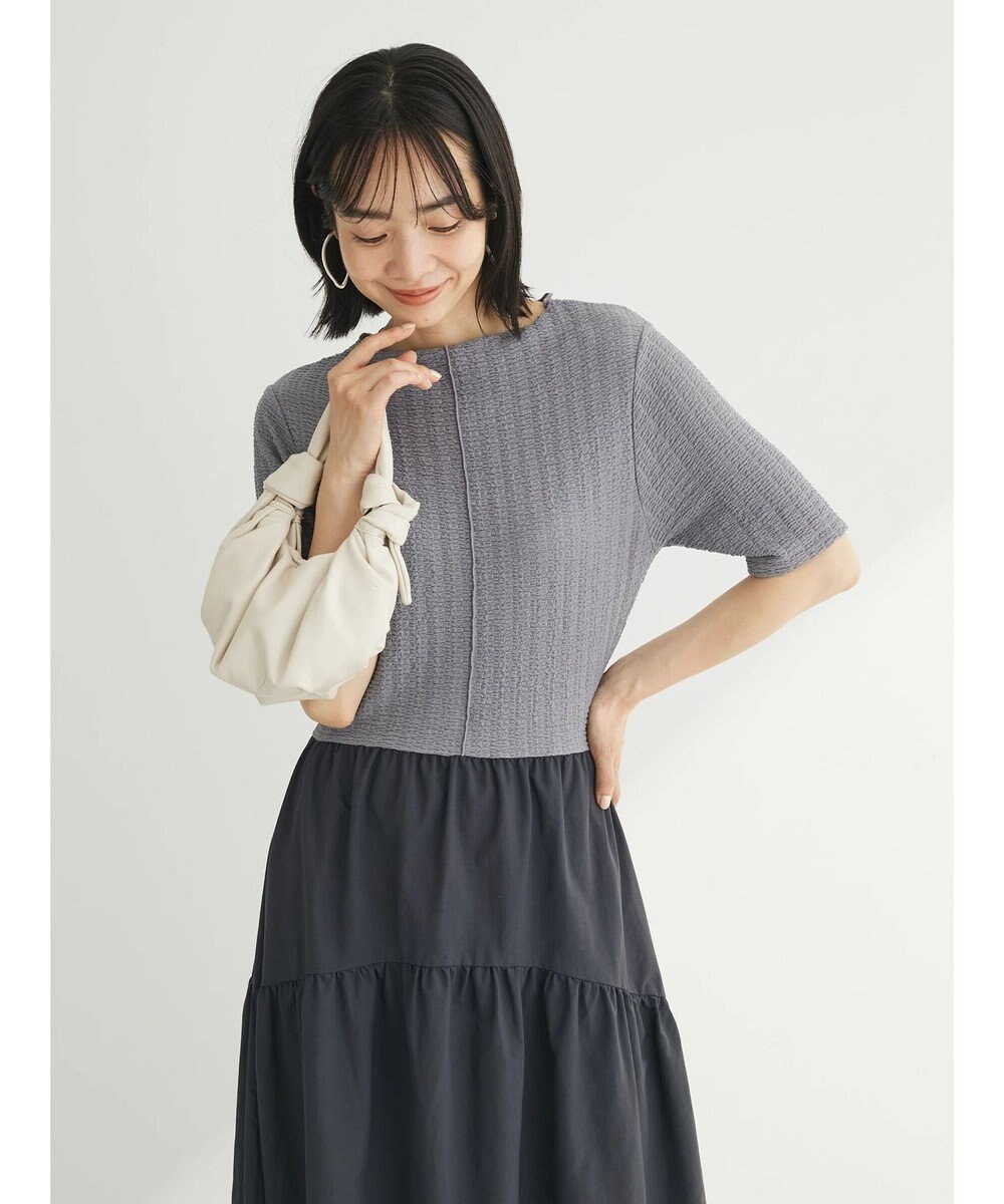 Green Parks しぼドッキングワンピース 