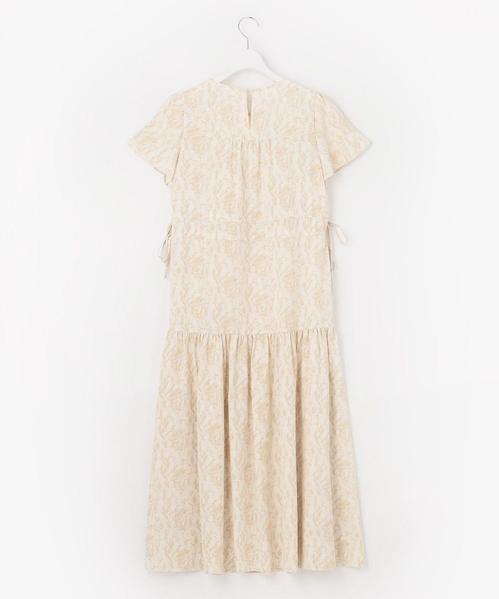 Feroux 【洗える】フラワープリントドロスト ワンピース 