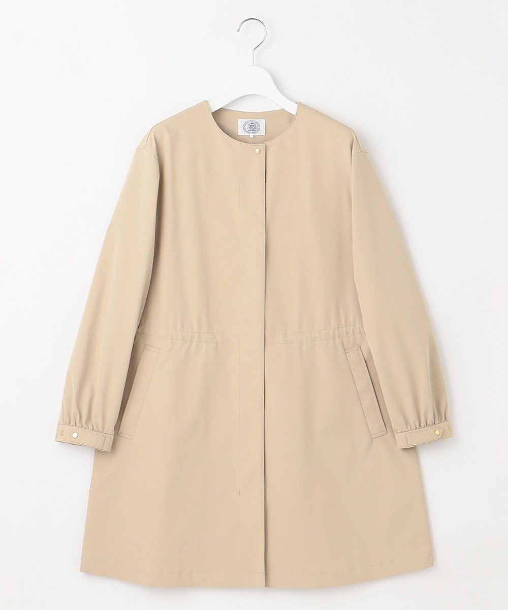 J.PRESS LADIES 【洗える】ソロテックス ドライツイル ノーカラー コート 