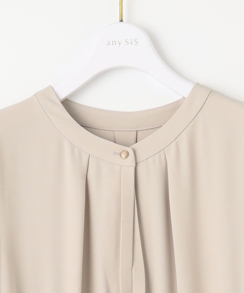 ANY SIS L 【洗える】ノーブルプリーツ ワンピース 