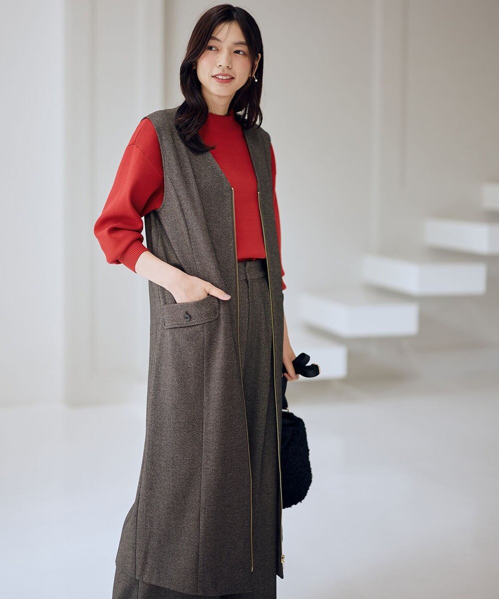 ANY 【2WAY/セットアップ可】ライトツイードジャンパースカート 