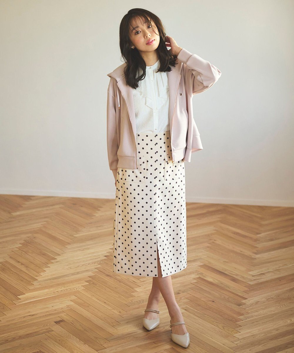 Feroux 【新色追加・洗える】パールポイントフラップ スカート 