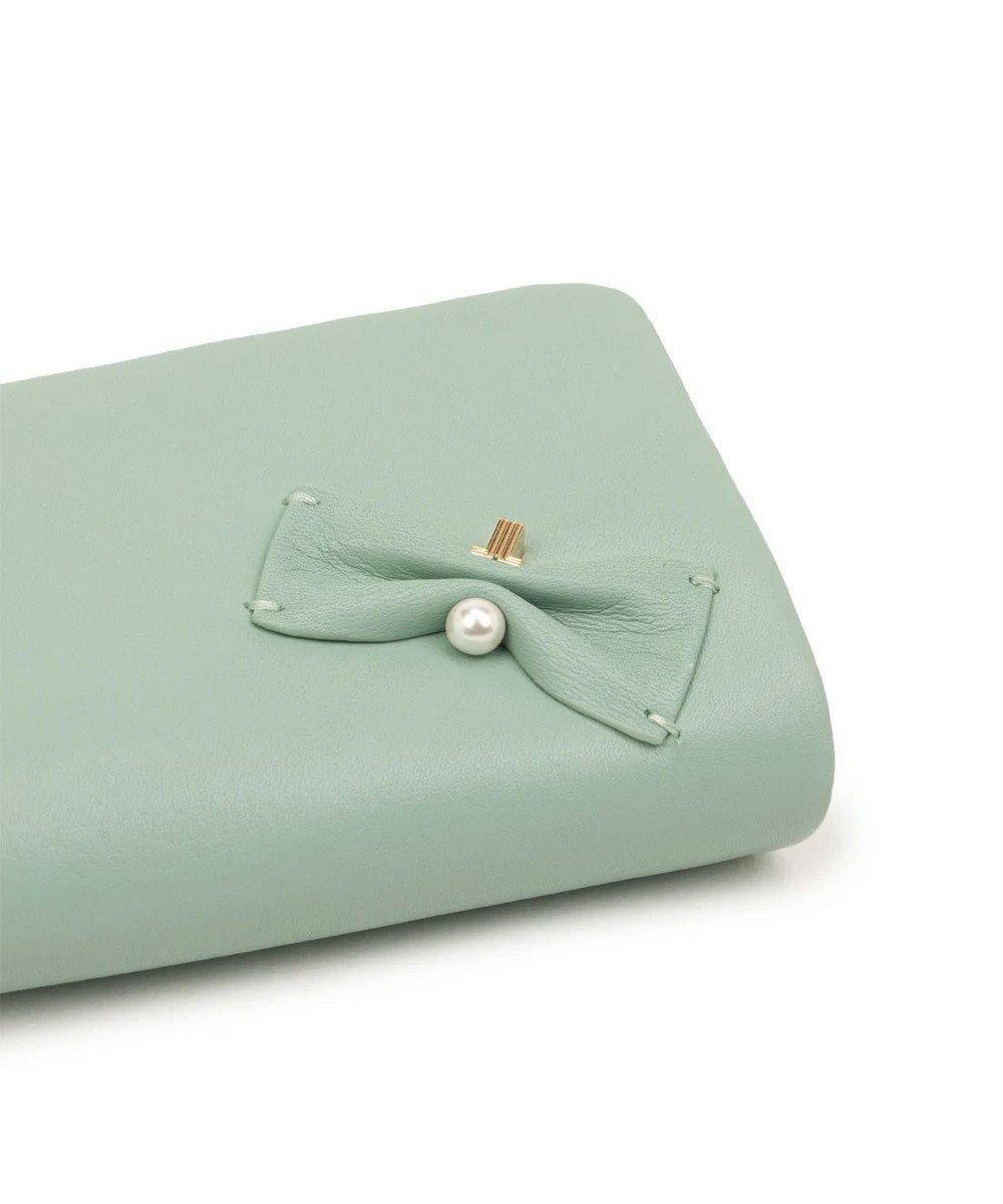 LANVIN en Bleu ペアル 二つ折Lファスナー財布 