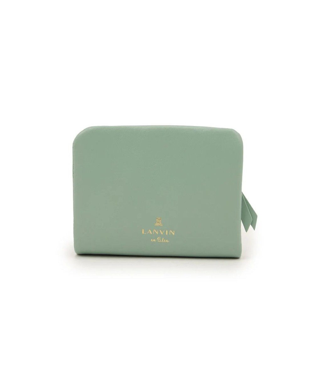 LANVIN en Bleu ペアル 二つ折Lファスナー財布 