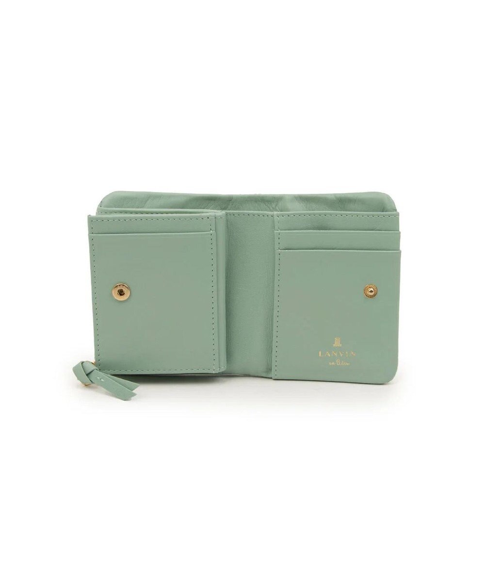 LANVIN en Bleu ペアル 二つ折Lファスナー財布 