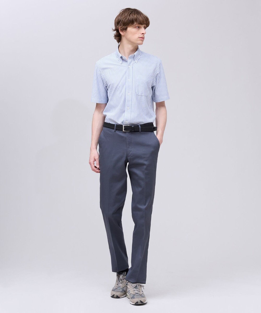 J.PRESS MEN 【吸水速乾 / 抗菌防臭 / 遮熱 / 防シワ】【J.PRESS OXFORD JERSEY】カノコインレイ半袖 シャツ / B.D. 