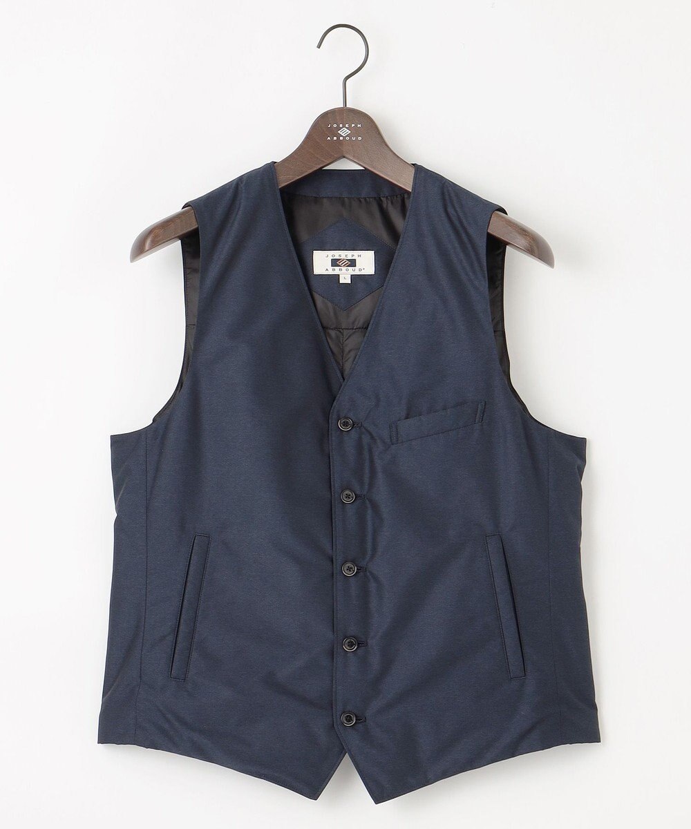 JOSEPH ABBOUD 【軽量/ダウンの吹き出しを防ぐキルトレスダウン】ADSインターレース ダウンベスト 