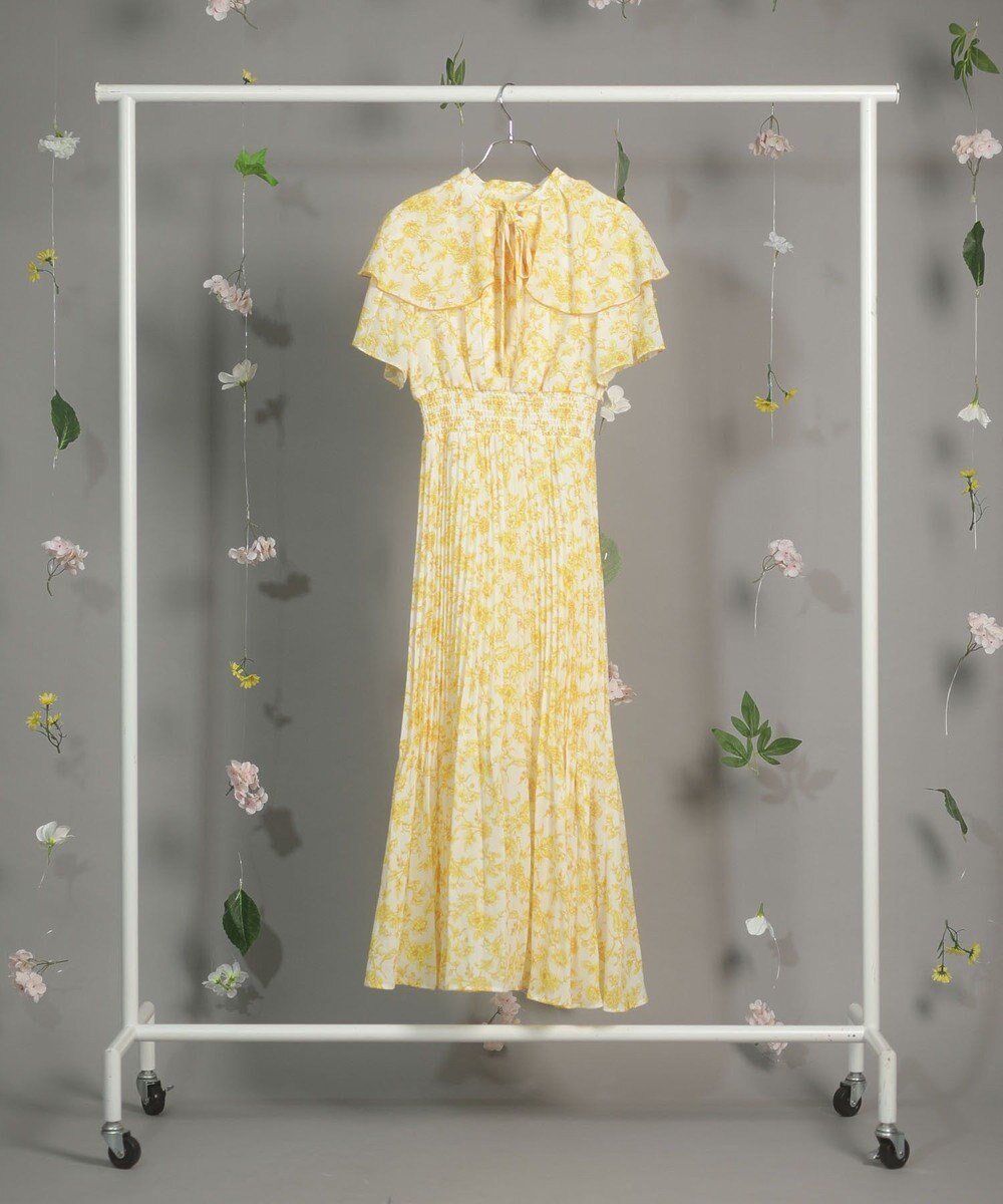 Green Parks ｄａｚｚｌｉｎ　フレンチスリーブ花柄ワンピース 