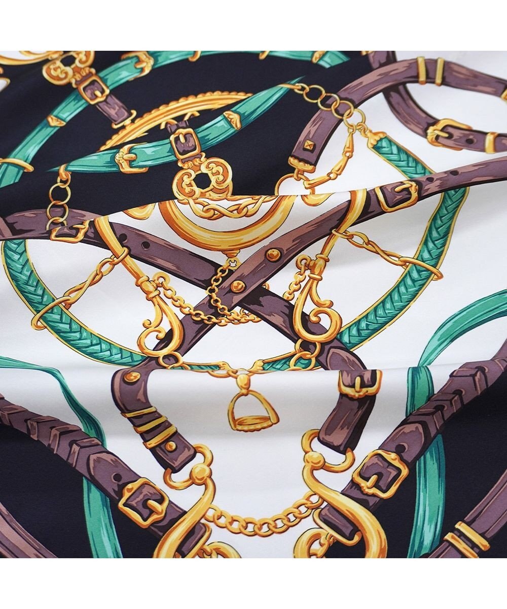 Marca 【Marcaオリジナル】ビット・ベルト 大判 シルクツイル スカーフ 