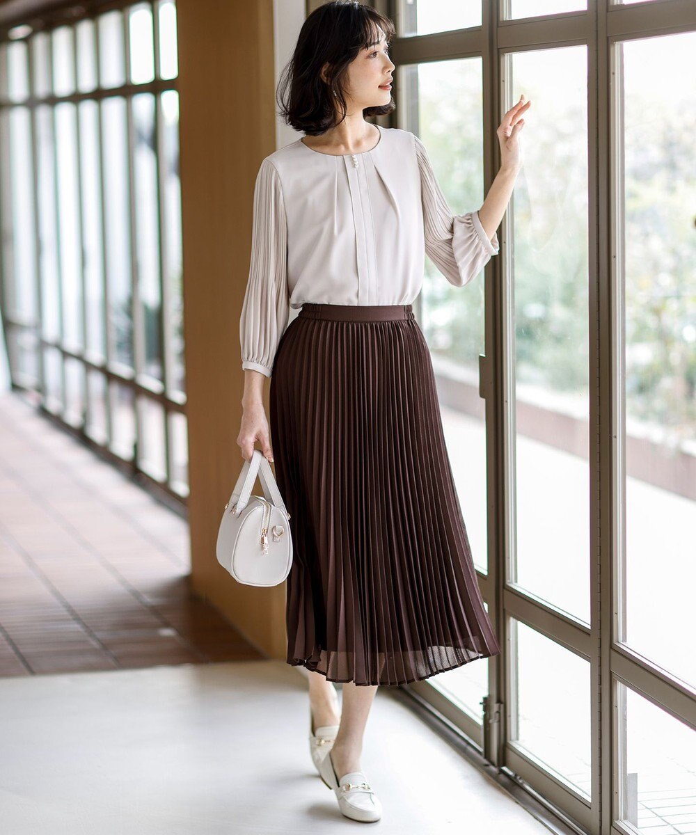 ANY SIS S エアリープリーツ スカート 