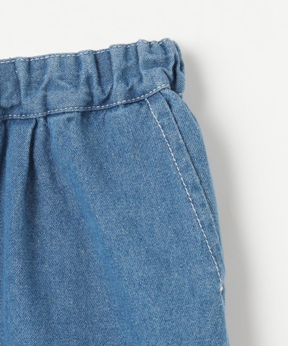 ANY KIDS スカラップ×刺繍デニムパンツ 