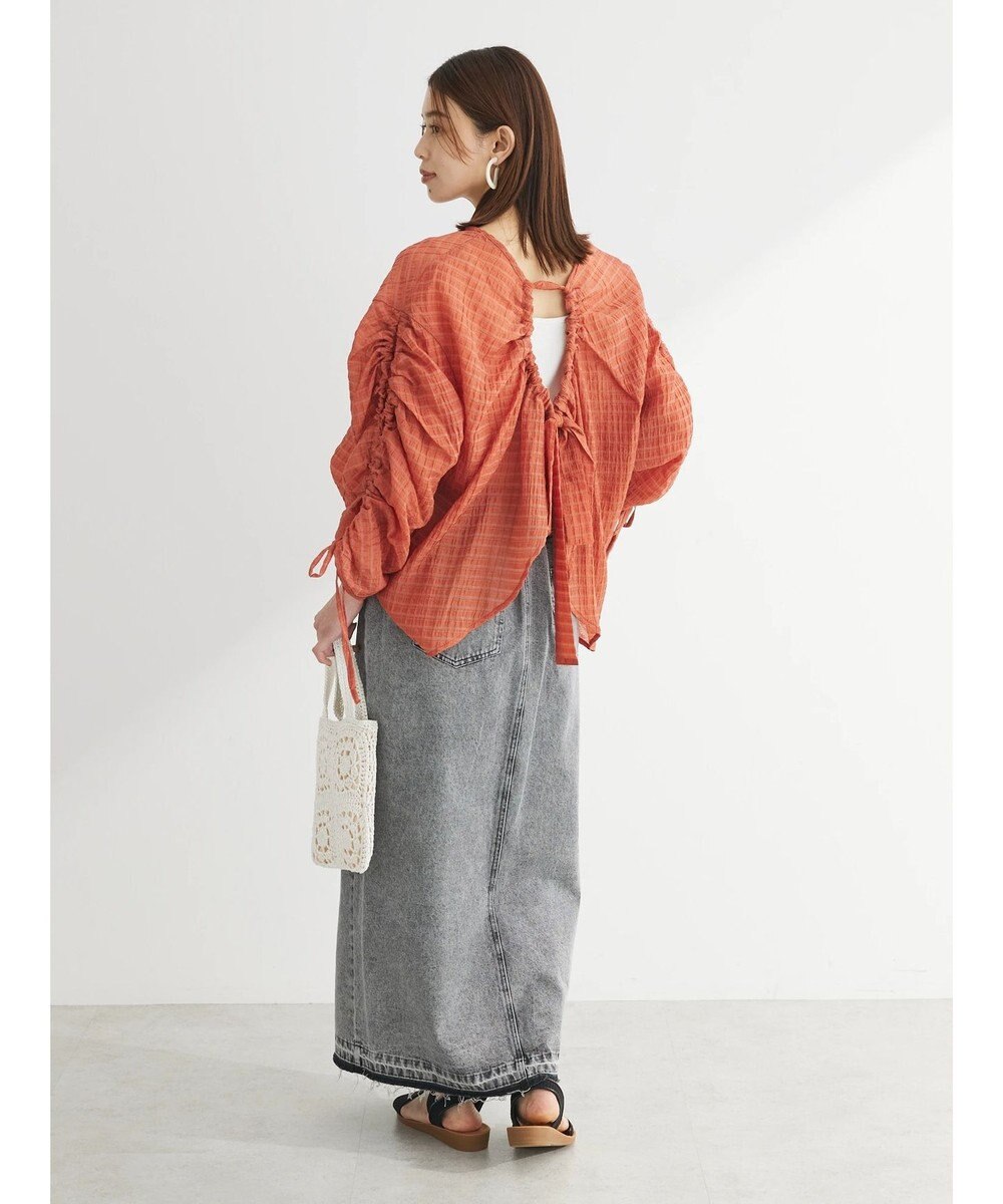 Green Parks ・ＥＬＥＮＣＡＲＥ　ＤＵＥ　バックリボンブラウス 