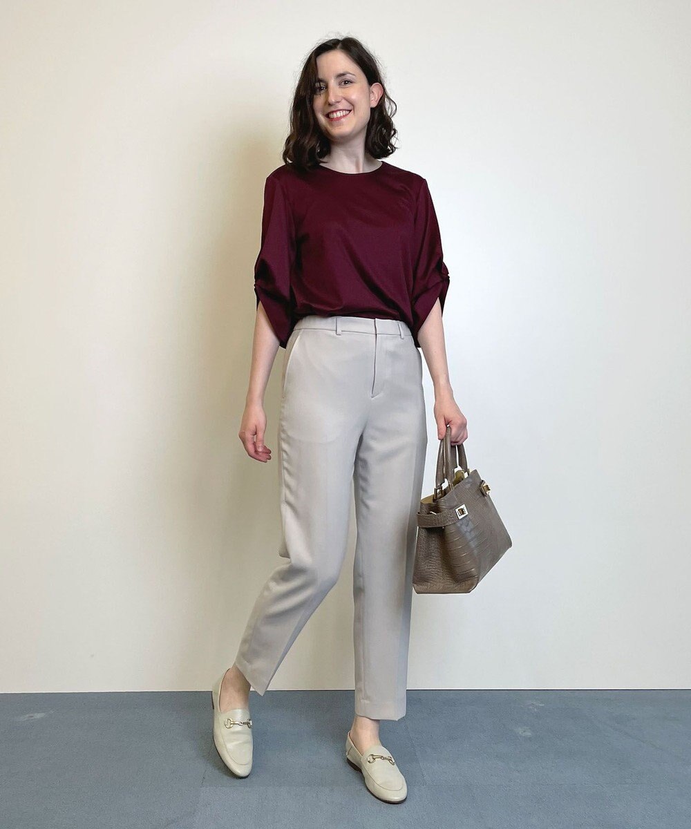 自由区 ナノシアースムース 袖デザイン カットソー 