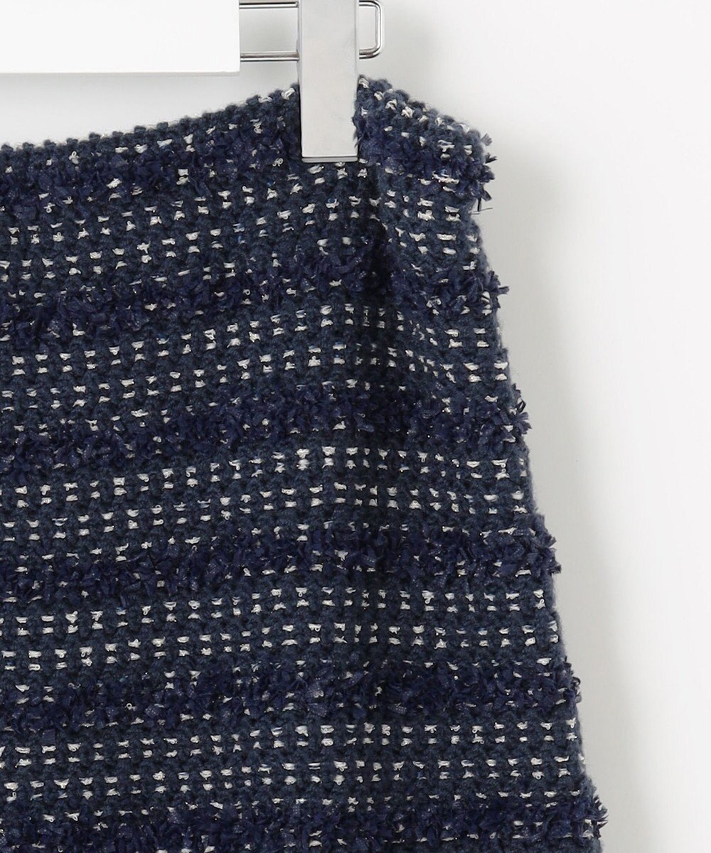 自由区 【カトリエムブーケ】Tweed melange フリンジスカート 