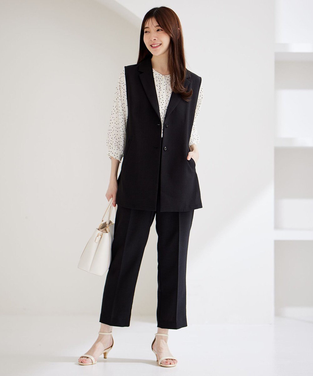 ANY SIS 【UVカット・接触冷感】ドライタッチクール テーパードパンツ 