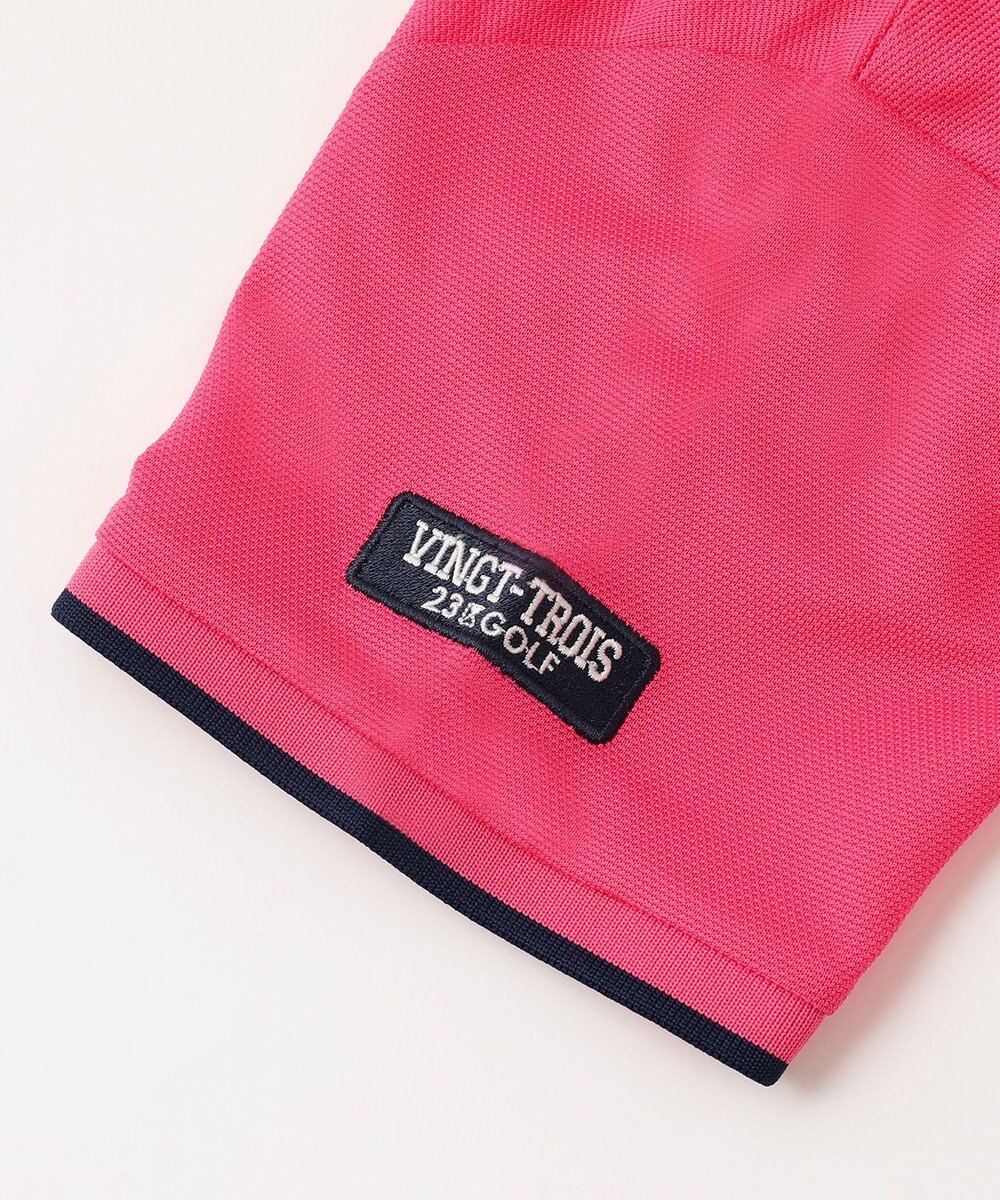 23区GOLF 【WOMEN】ポリエステルカノコ 半袖ポロシャツ 