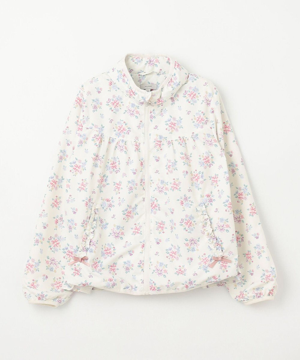 ANY KIDS 裾ペプラム 花柄 ブルゾン 