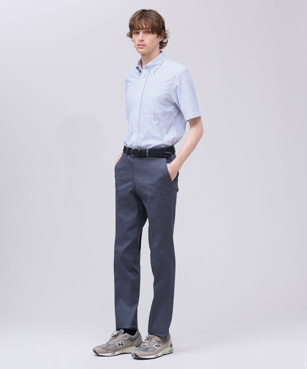 J.PRESS MEN 【吸水速乾 / 抗菌防臭 / 遮熱 / 防シワ】【J.PRESS OXFORD JERSEY】カノコインレイ半袖 シャツ / B.D. 
