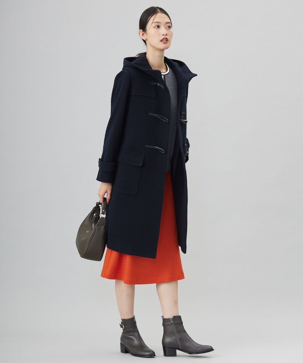 J.PRESS LADIES Jackal 140sソフトメルトン ダッフルコート 