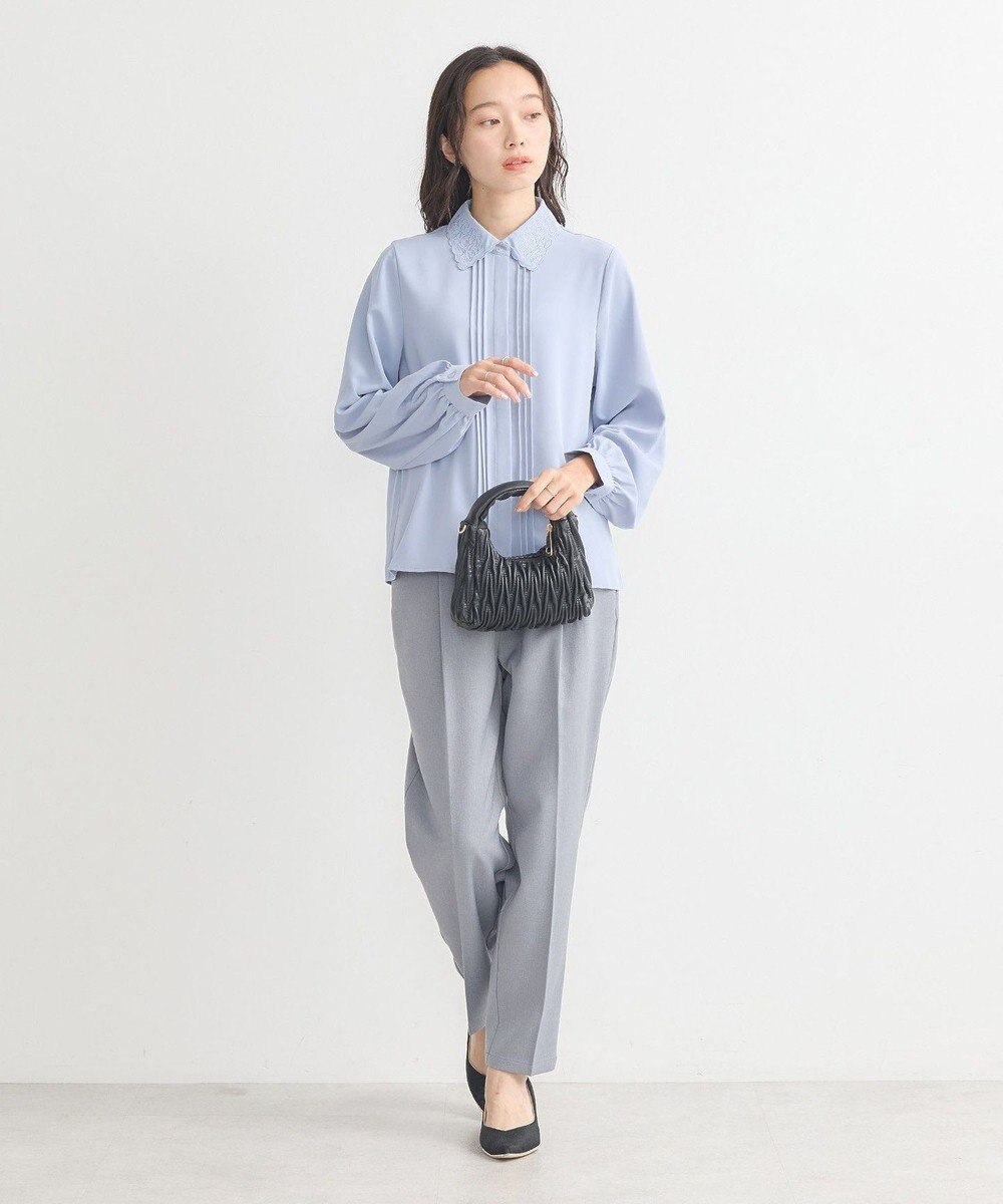 earth music&ecology 刺繍襟ブラウス 