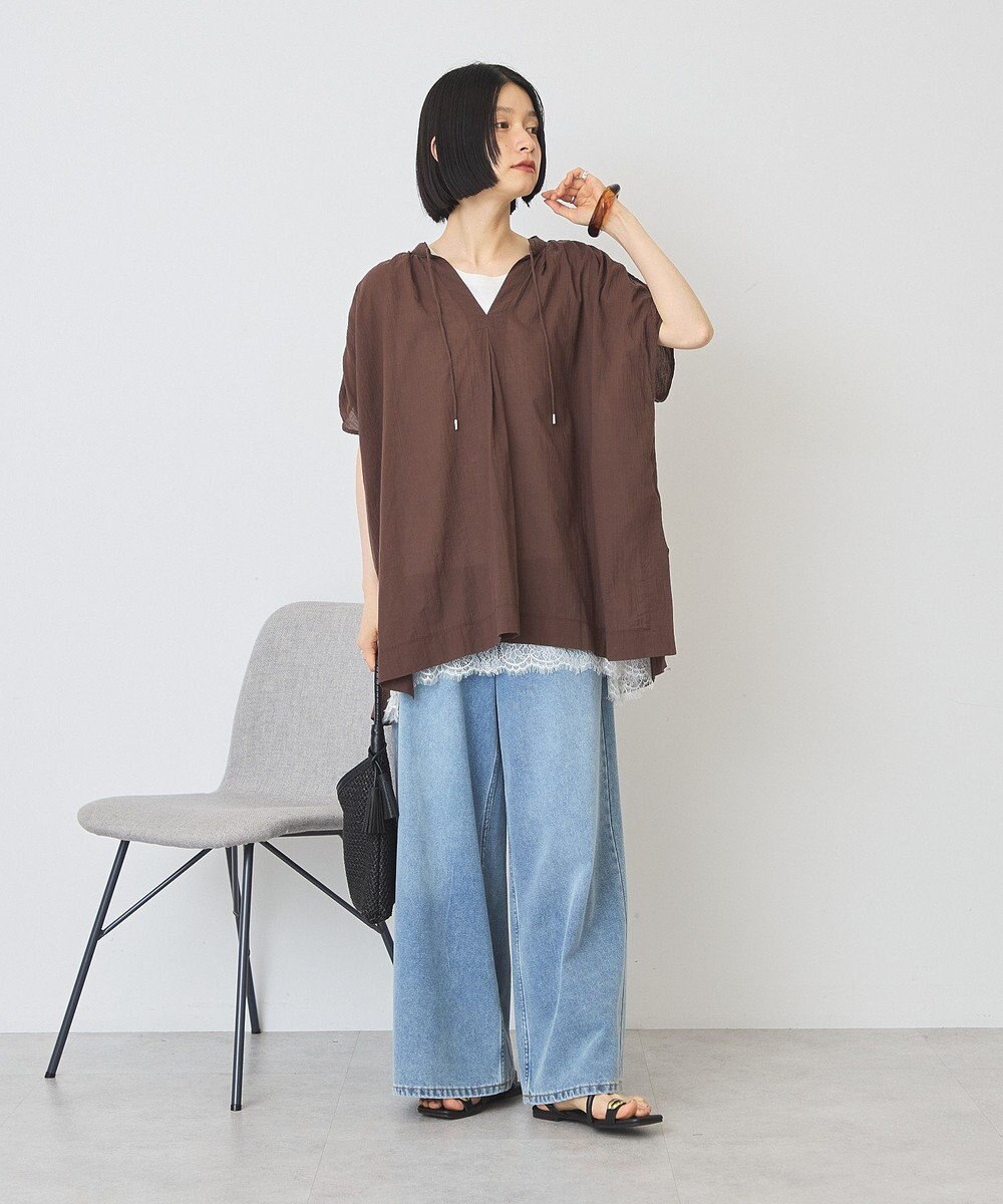 AMERICAN HOLIC フレンチスリーブスキッパーブラウス 