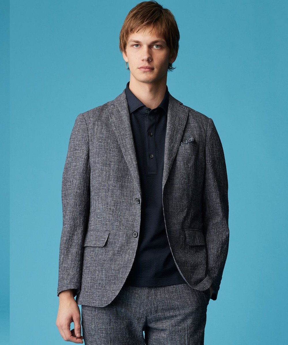 JOSEPH ABBOUD 【洗える/UV/エコ撥水・クールビズ/】ライトウェーブライト ジャケット 