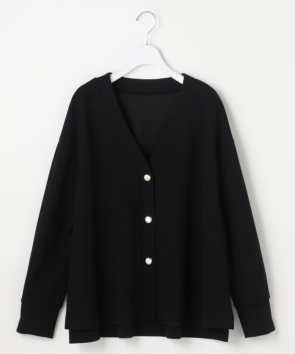 ANY SIS L カットジョーゼット カーディガン 