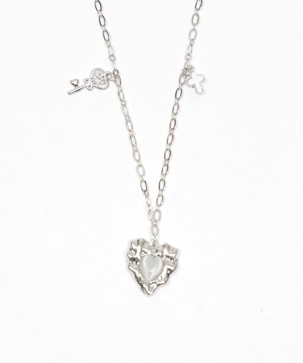 WEGO Lストーンハートジャラモチーフネックレス 