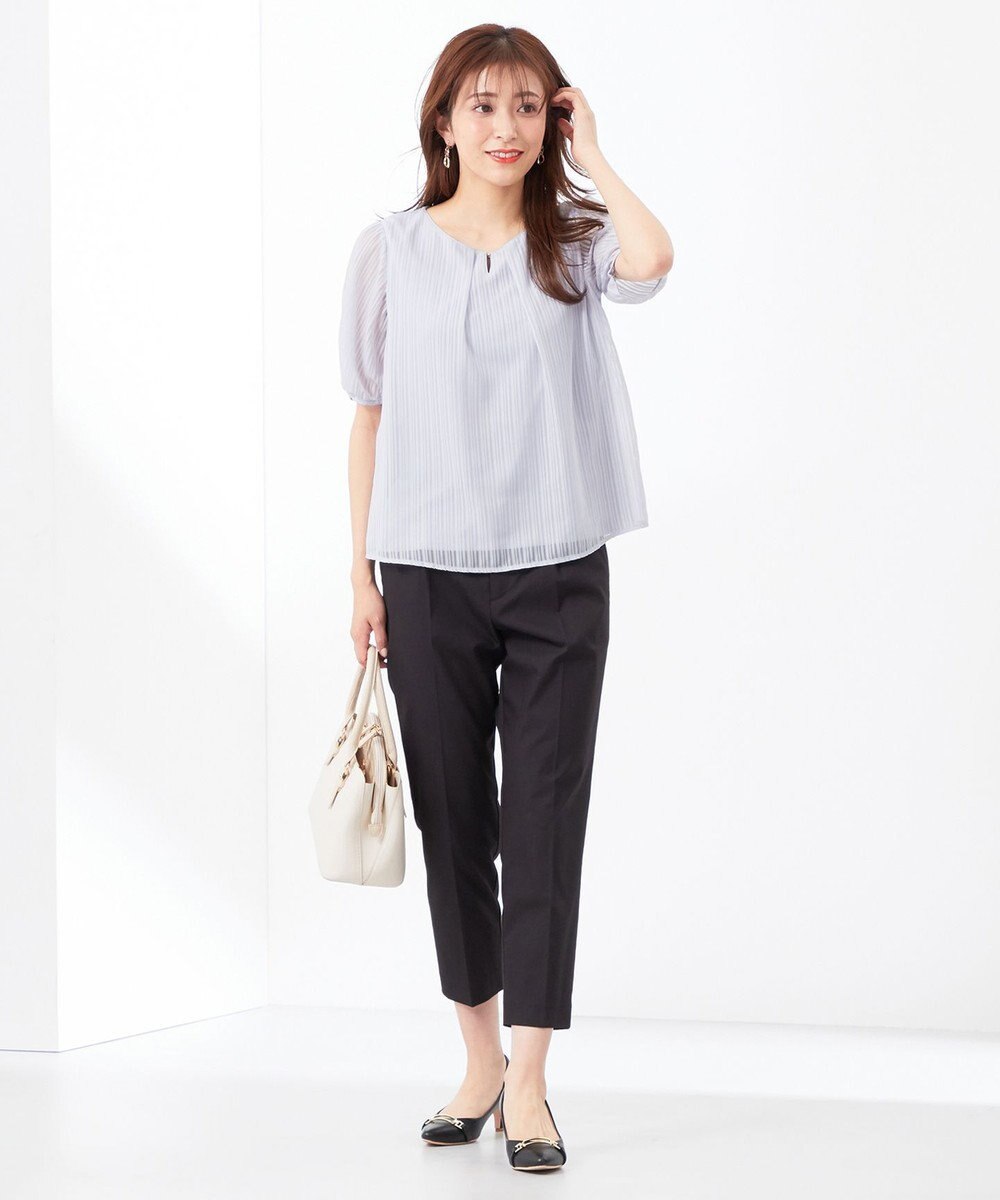 ANY SIS 【吸水速乾・UVケア・接触冷感】コンフォートジャージー ブラウス 