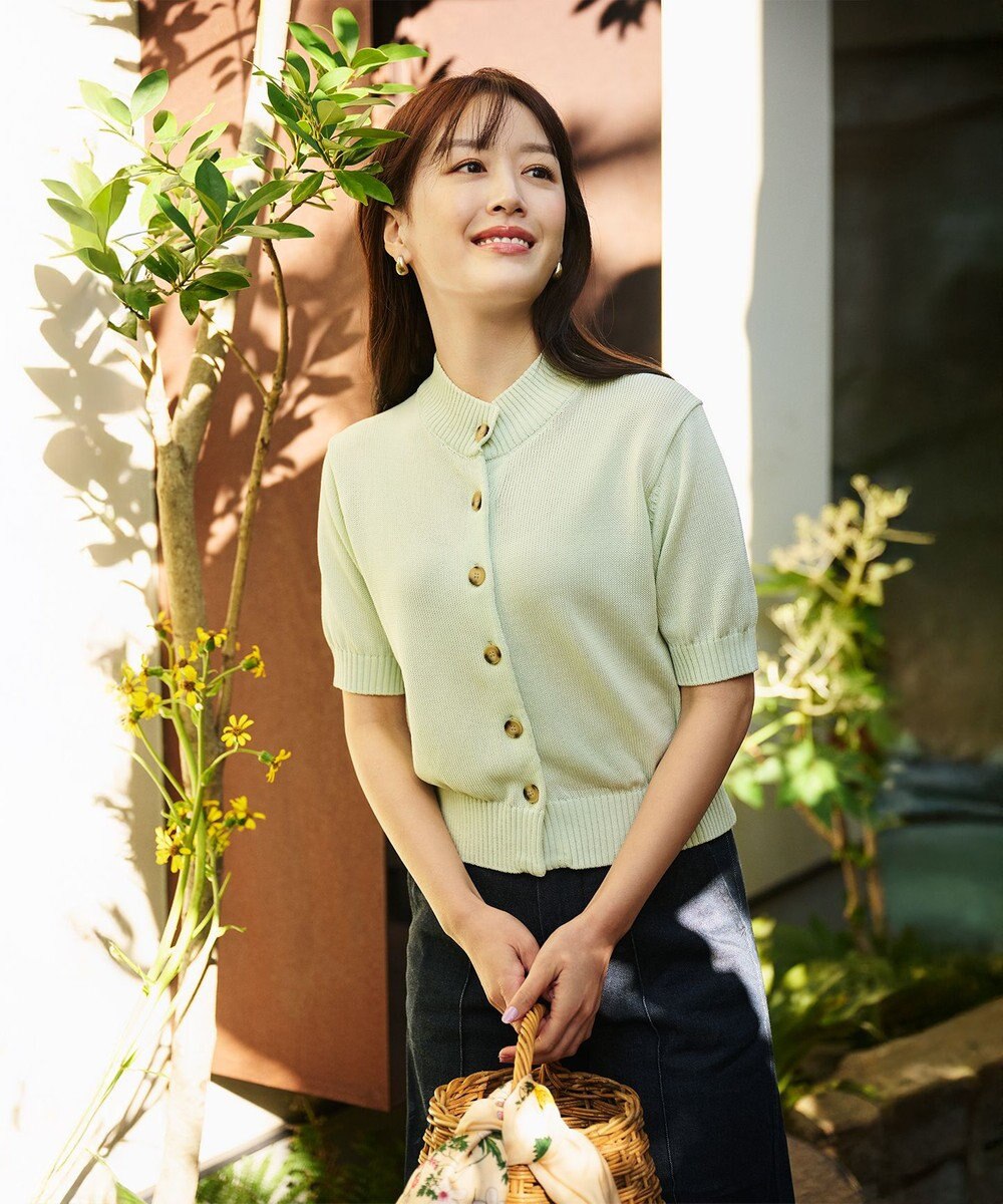 #Newans 〈花乃まりあさんコラボ〉コットンコードカーディガン 