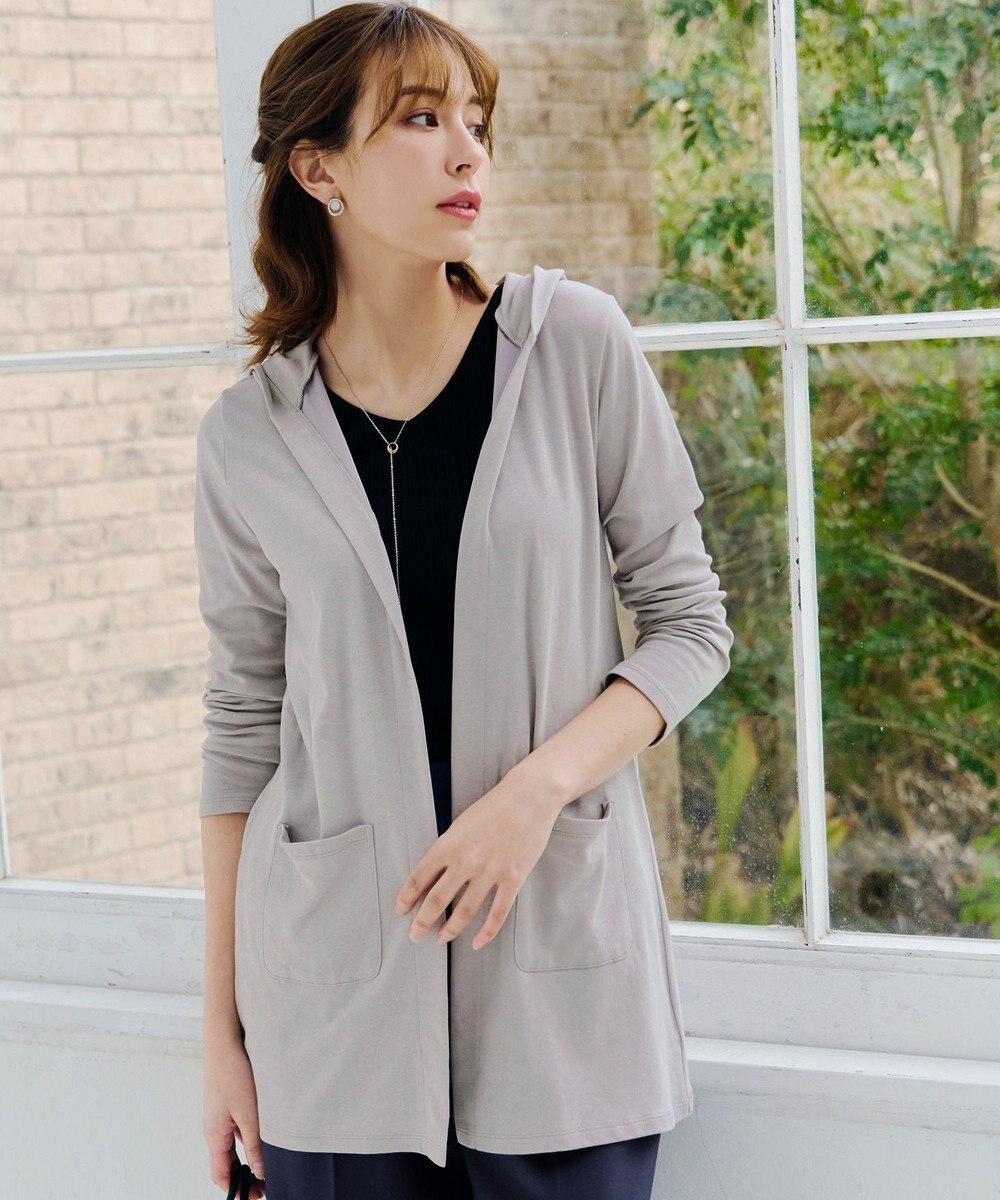 Tiaclasse 【小倉優子さん着用・UVケア・接触冷感】“やみつき”カットソーパーカーカーデ 