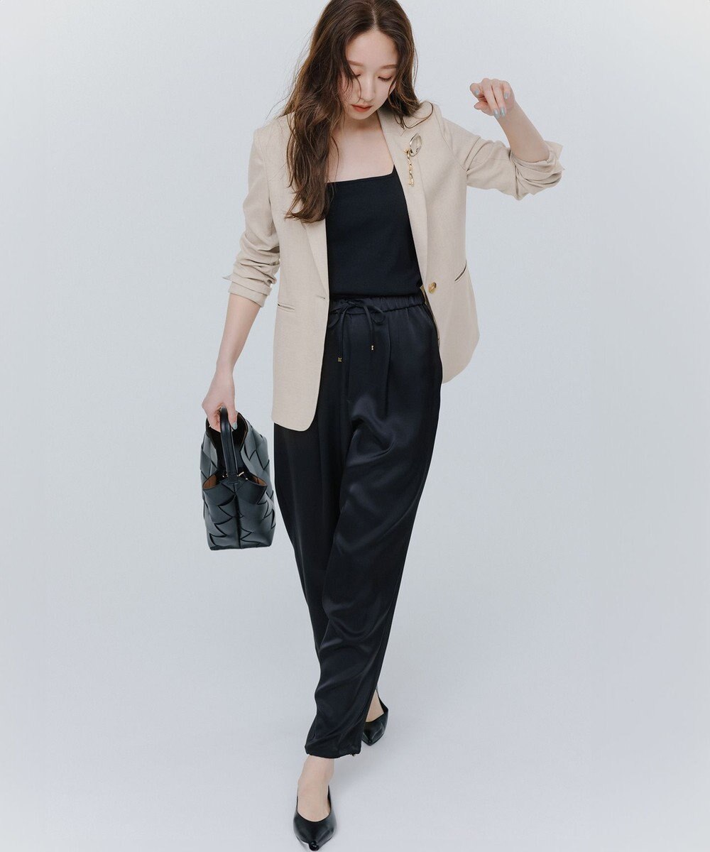 23区 S 【セットアップ対応/防シワ性/洗える】アイアスマットストレッチ テーラード ジャケット 