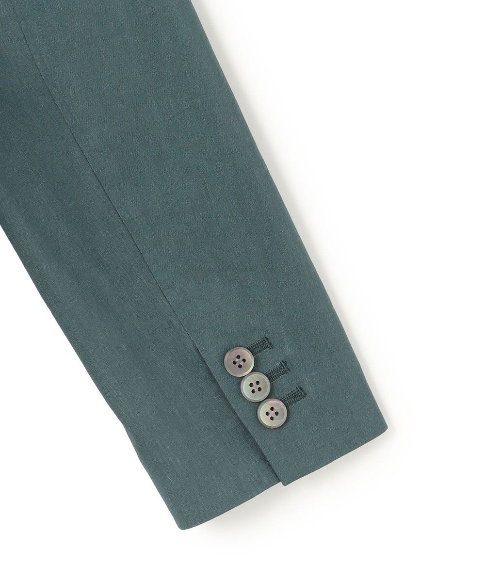 23区 【洗える】リネンレーヨンストレッチ ダブル ジャケット 