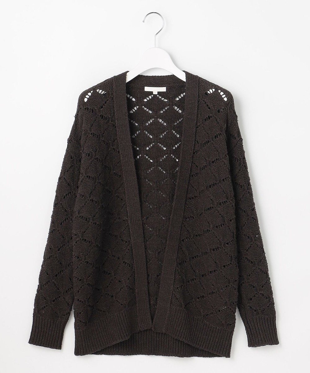 自由区 ジオメトリックモチーフ カーディガン 