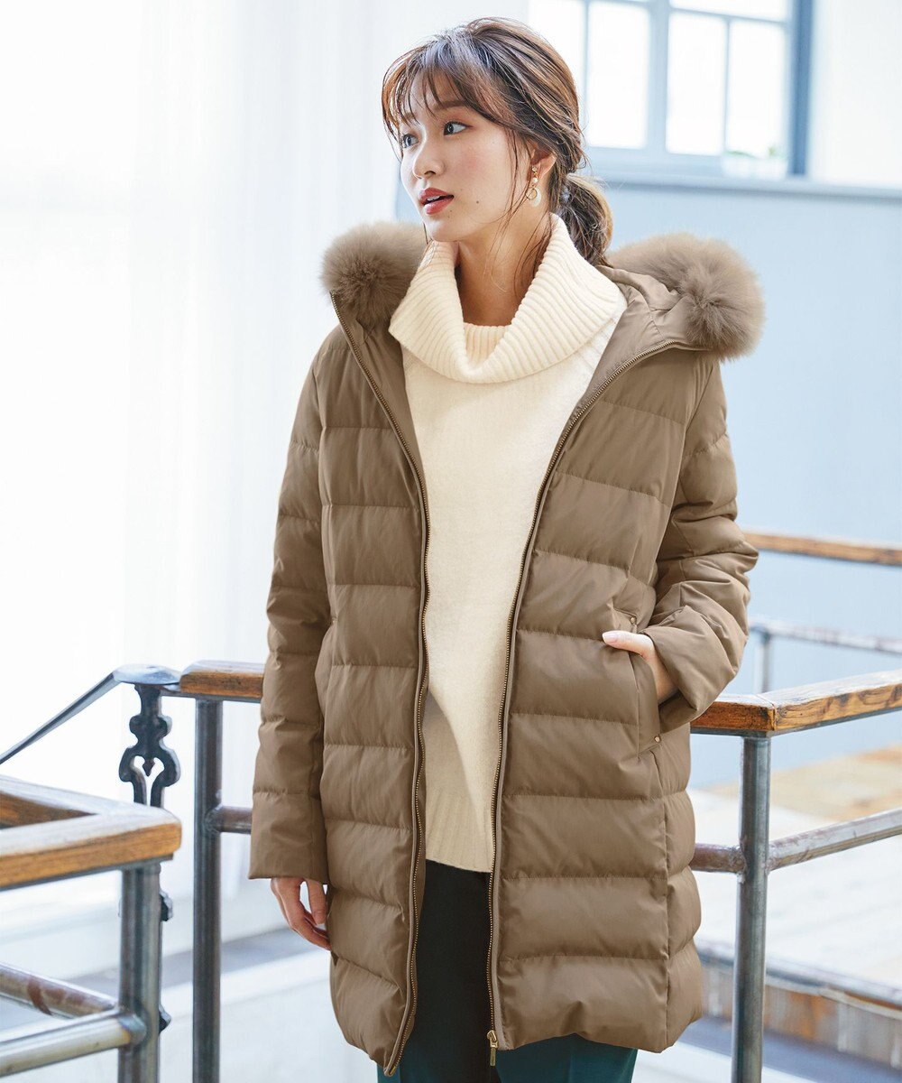 撥水】洗えるタフタロング ダウンコート / Any Sis | ファッション通販 【公式通販】オンワード・クローゼット