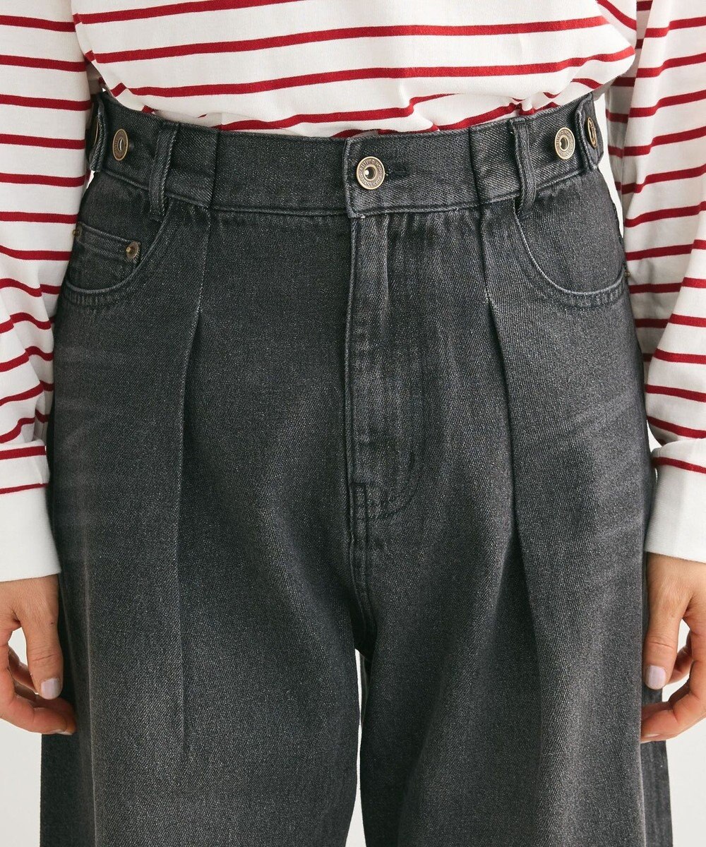 Green Parks ・ＳＵＧＡＲ　ＳＰＯＯＮ　デニムタックワイドパンツ 