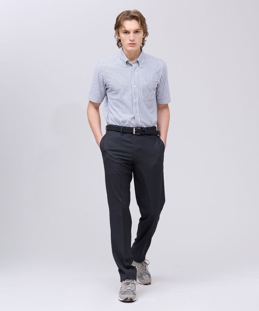 J.PRESS MEN 【吸水速乾 / 抗菌防臭 / 遮熱 / 防シワ】【J.PRESS OXFORD JERSEY】カノコインレイ半袖 シャツ / B.D. 