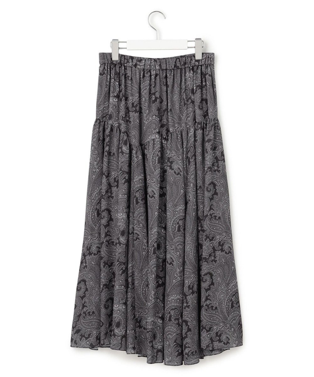 23区 S Ratti ペイズリープリント ティアード スカート 