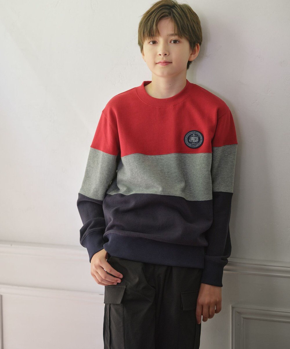 J.PRESS KIDS 【140-170cm】COMBI トリコロール トレーナー 