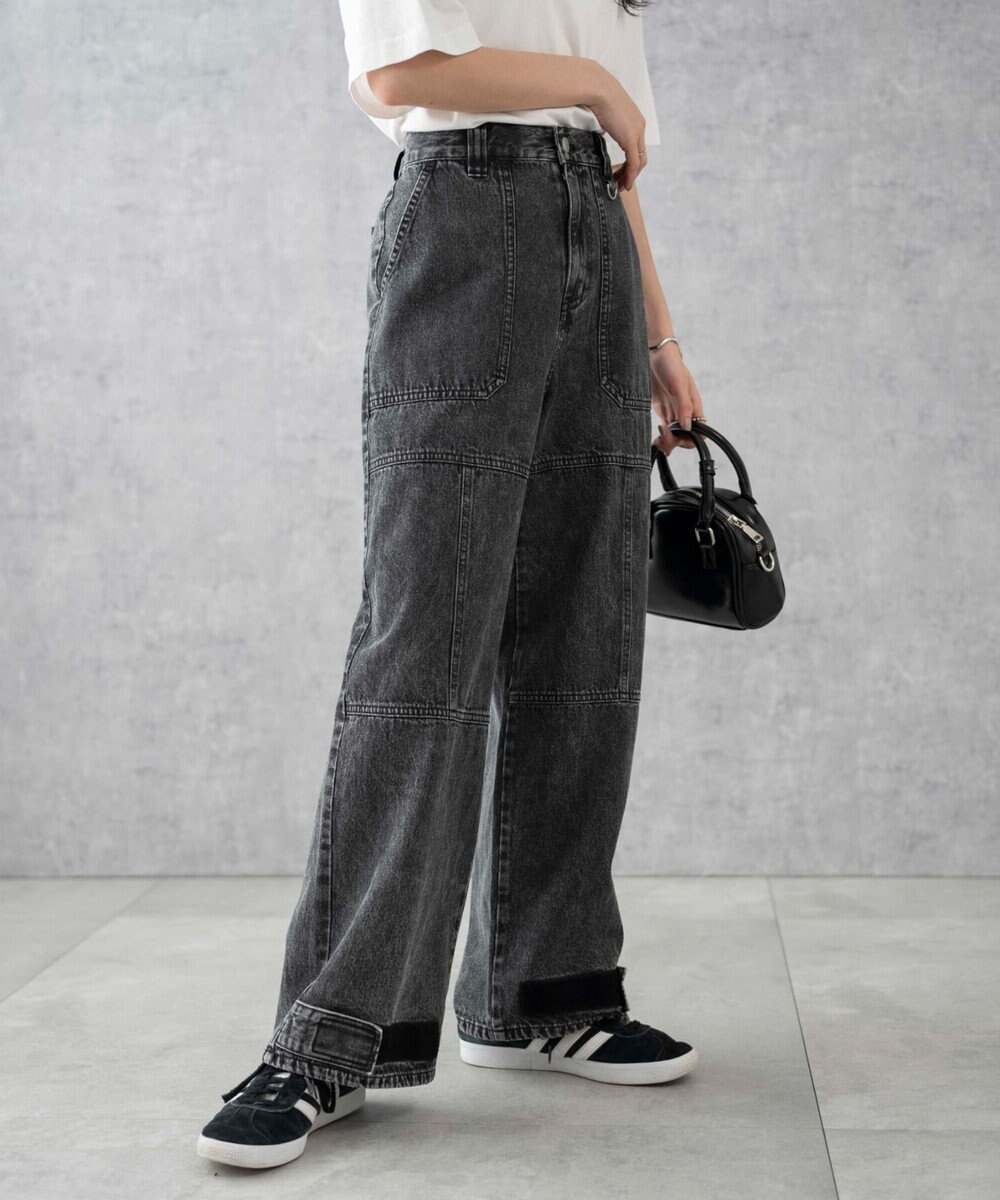 WEGO デニムベイカーステッチパンツ 