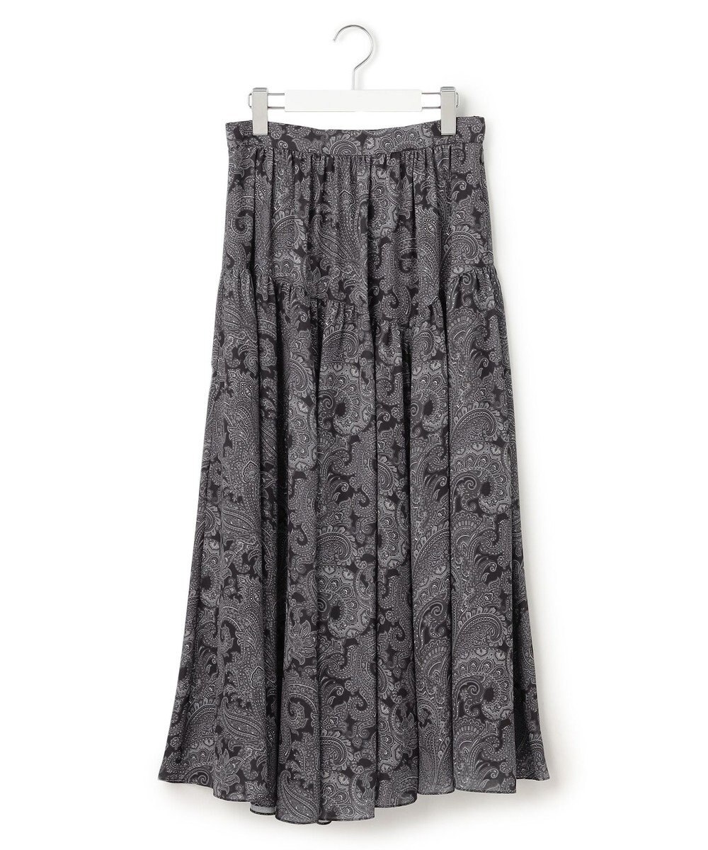 23区 S Ratti ペイズリープリント ティアード スカート 