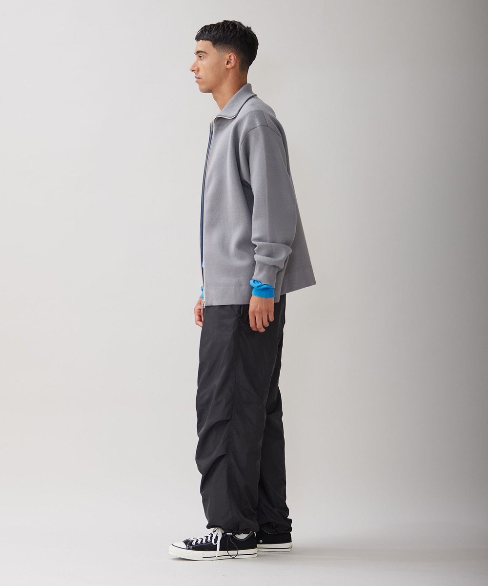 UNFILO MENS 【男女兼用/新色追加】スウェットライク ジップ タートルネックニット [24年秋冬商品] 