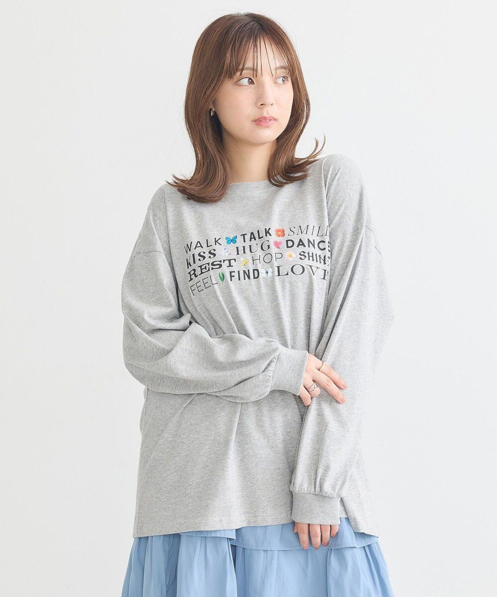 earth music&ecology いいことワードロゴＴシャツ 