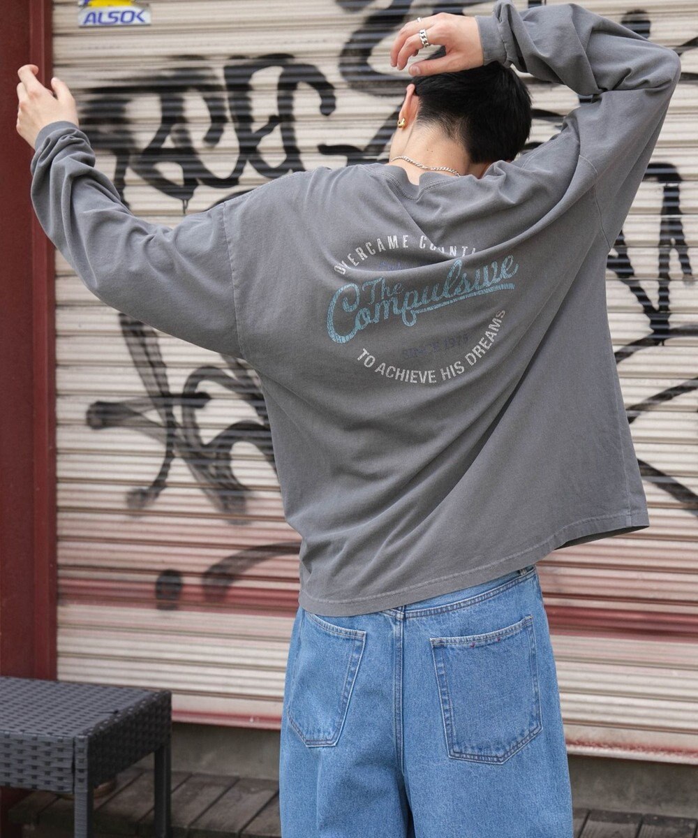 WEGO 【ユニセックス着用ITEM】ピグメントグラフィックT（LS） 