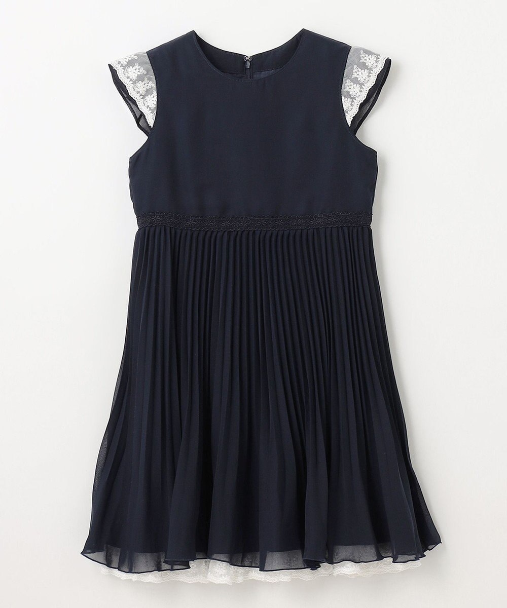 ANY KIDS シフォン プリーツ ワンピース 