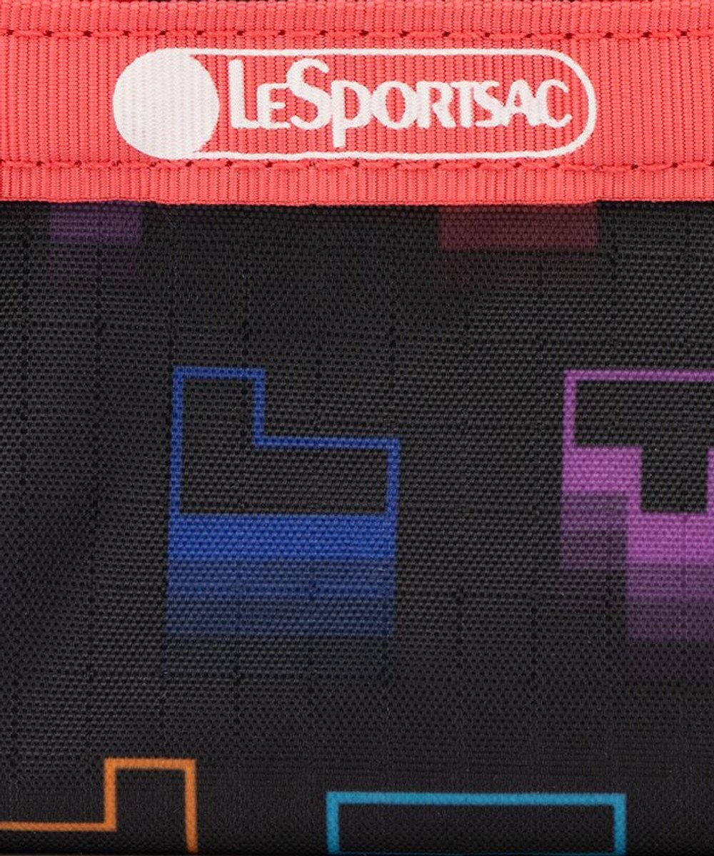 LeSportsac MICRO WEEKENDER CHARM/テトリスフォーリングブロックス/ピンク 